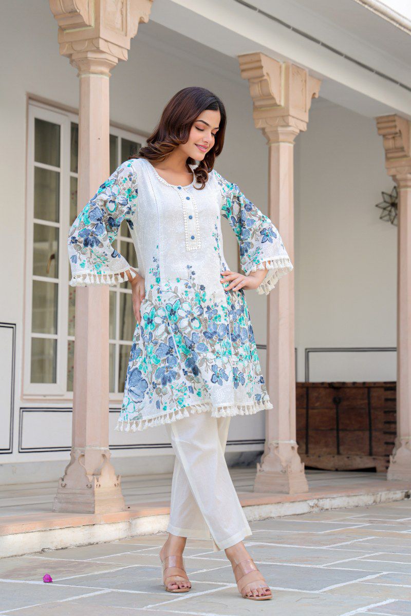 Kashvi Premium Mul Cotton Floral Coord Set - The Jaipur Studio