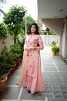 Reem Floral Double Layer Dupatta Set - The Jaipur Studio