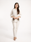 Arika Cotton Embroidered Short Top