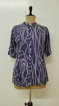 Vaidehi Purple Breathable Rayon Casual Short Top