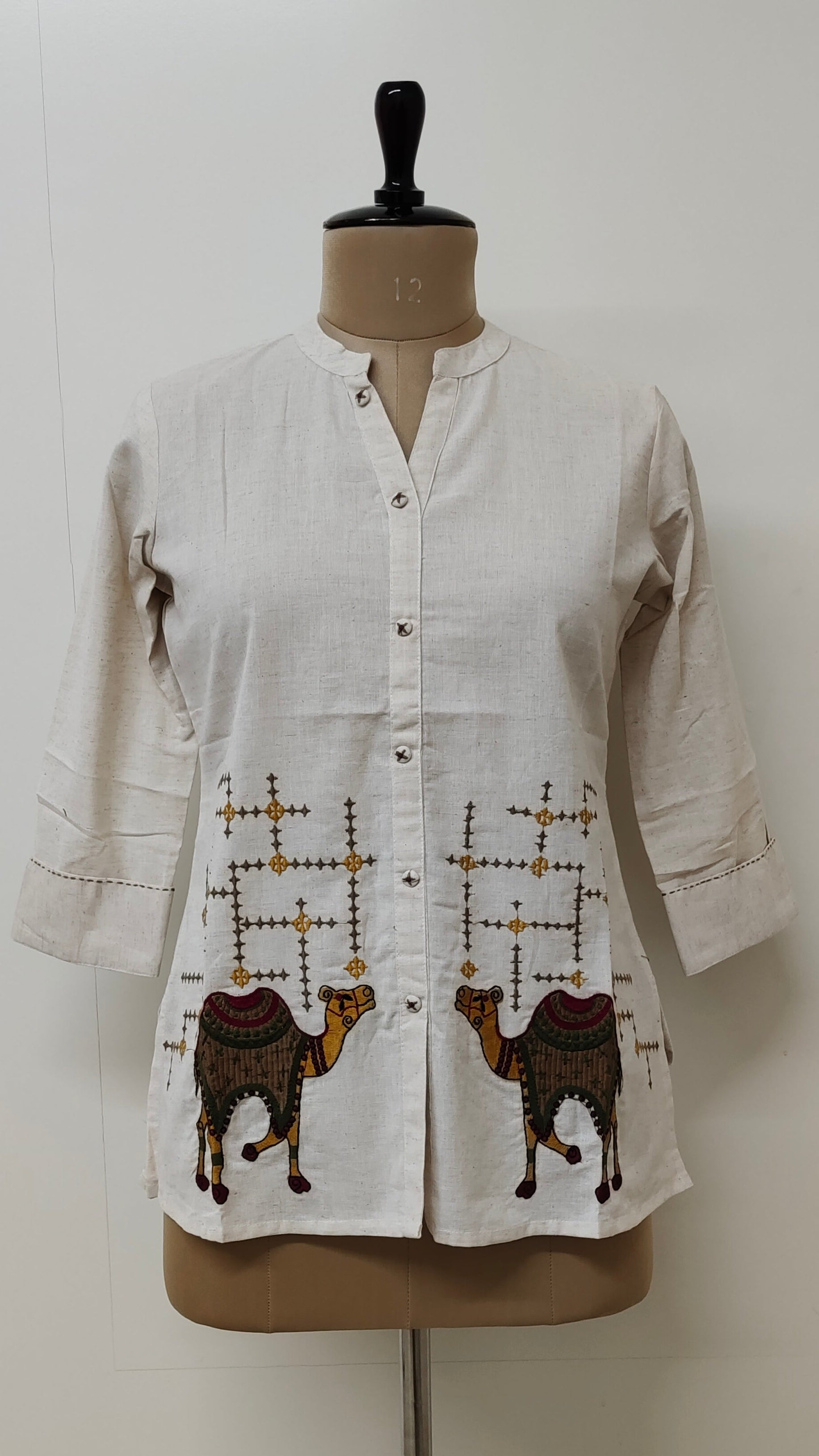 Arika Cotton Embroidered Short Top