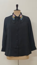 Anvi Imported Crepe Hand Embroidered Shirt