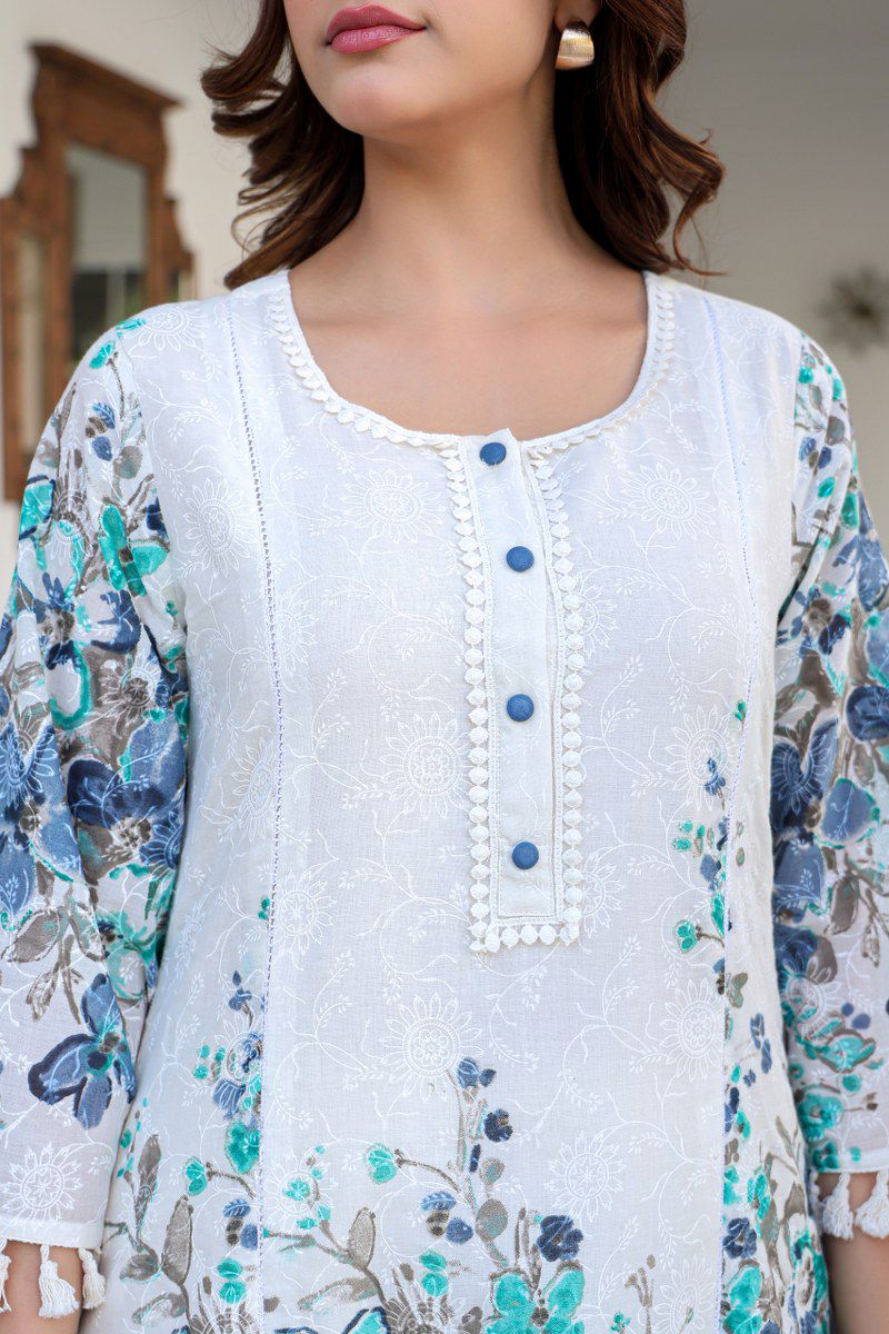 Kashvi Premium Mul Cotton Floral Coord Set - The Jaipur Studio