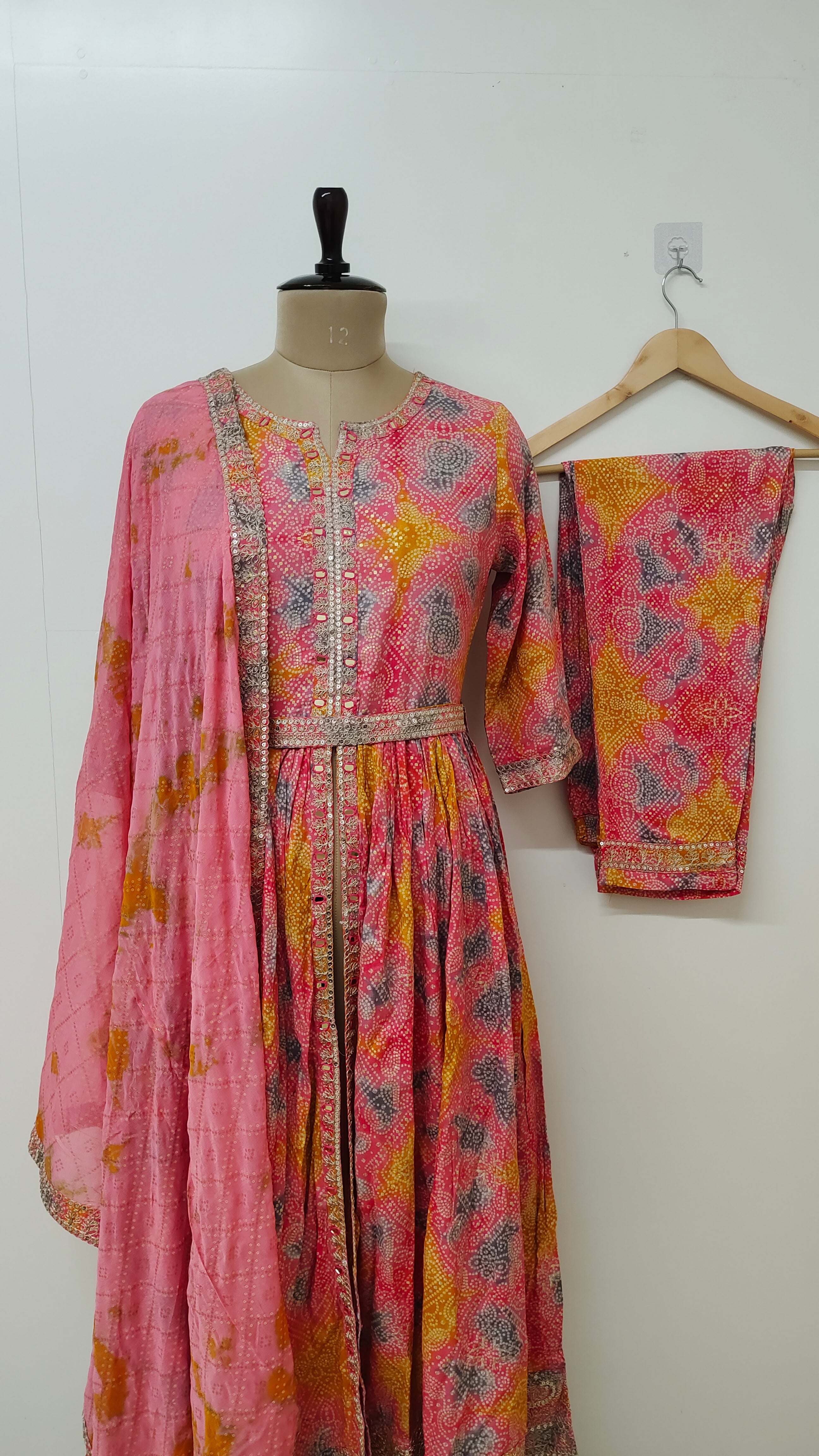 Mia Rayon MultiColor Festive Special Embroidered Pant Set