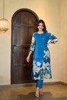Avantika Mul Cotton A-line Pant Set - The Jaipur Studio