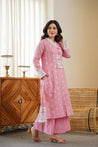 Alavya Cotton Angrakha Hand Detailed Cotton Pant Set - The Jaipur Studio