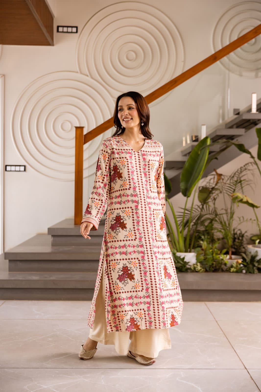 Aafreen Rayon HandEmbroidered Plazo Set