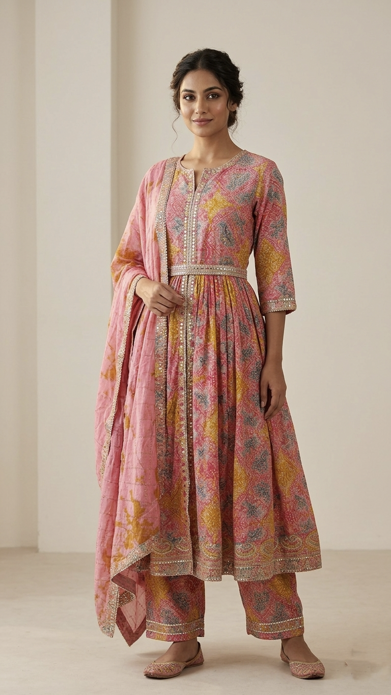 Mia Rayon MultiColor Festive Special Embroidered Pant Set