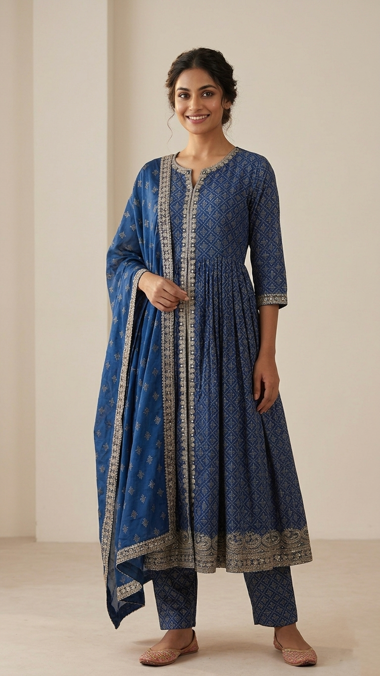 Rayon Festive Special Embroidered Pant Set