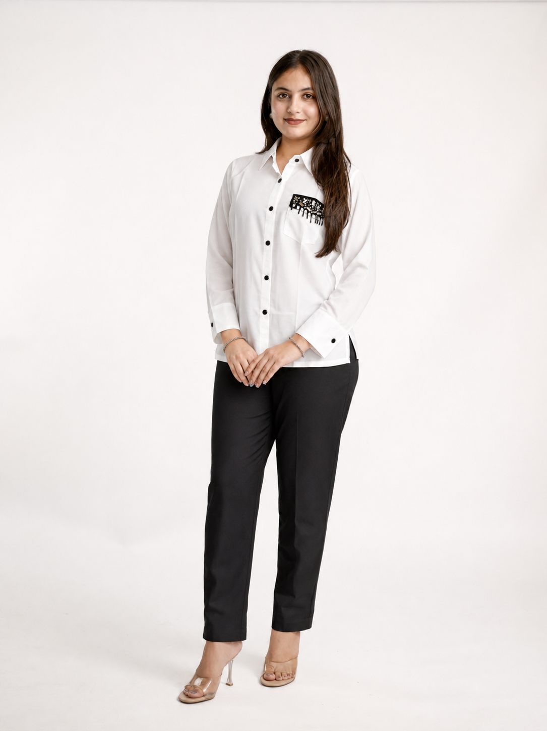 Veeraha Imported Crepe HandEmbroidered Coord Set