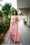 Reem Floral Double Layer Dupatta Set - The Jaipur Studio