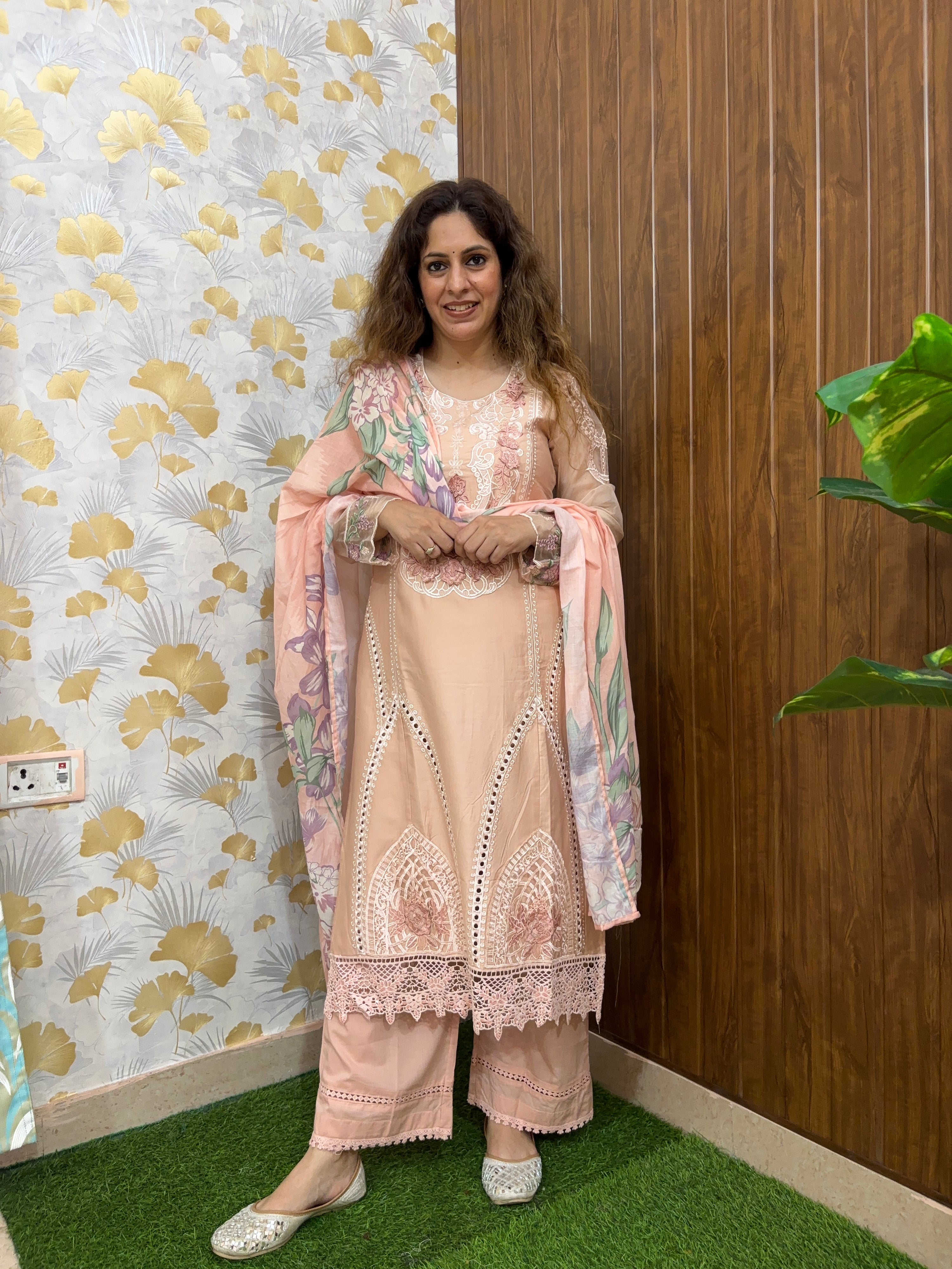 Falak Premium Cotton Embroidered Pakistani Suit