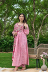 Sajal Mul Cotton HandBlock Print Pant Set - The Jaipur Studio