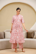 Pari Cotton Ikkat Cotton A-line Coord Set